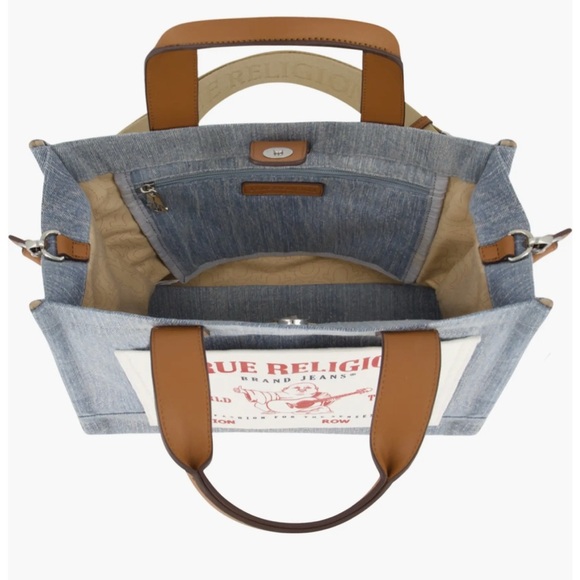 NWT True Religion Twill Medium Tote Bag SOLD OUT ONLINE!! - Picture 7 of 8